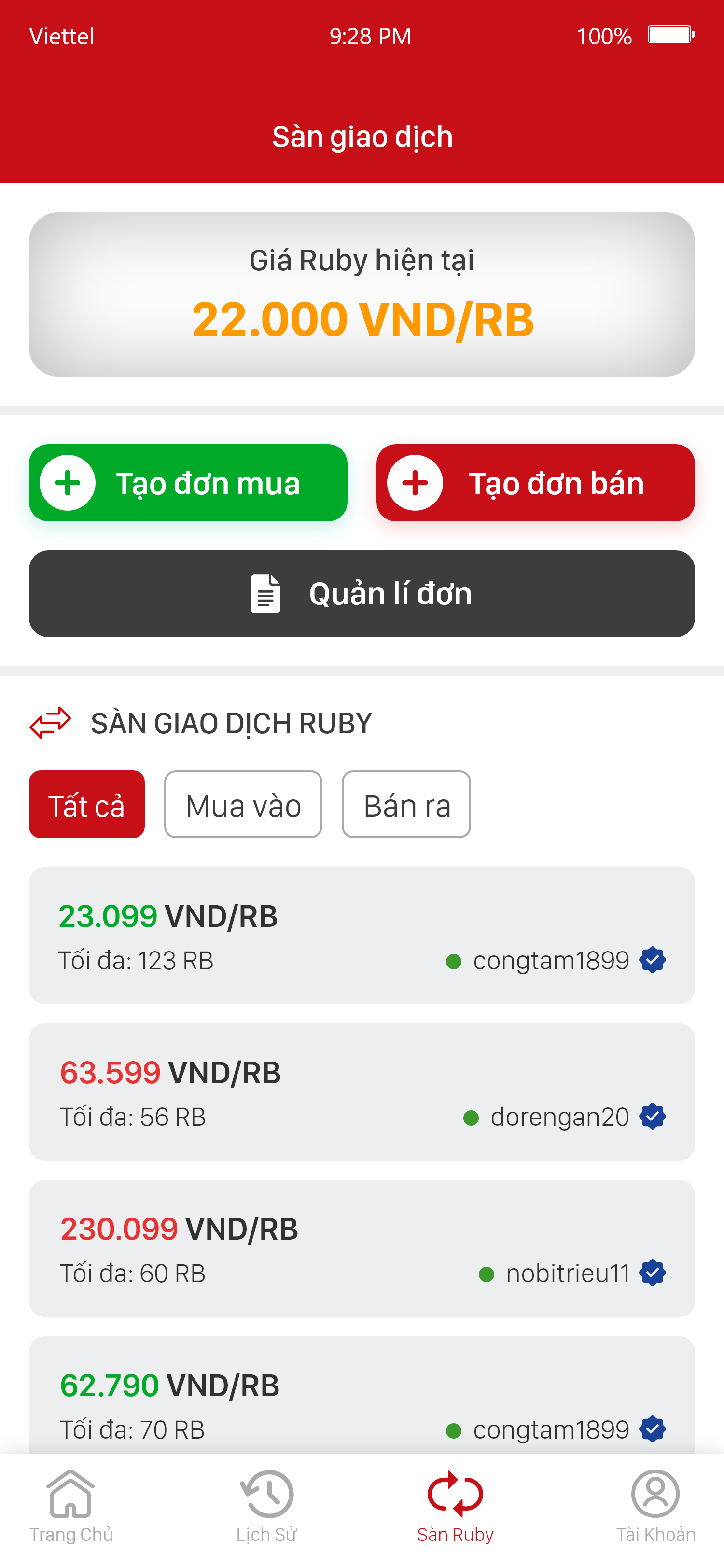 App tài chính